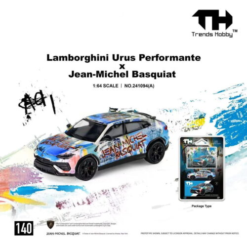 Trends Hobby 1:64 - Lamborghini Urus Performance X Basquiat (Blanco Mate)