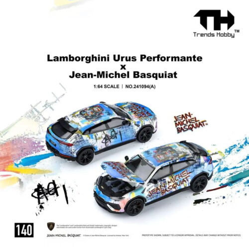Trends Hobby 1:64 - Lamborghini Urus Performance X Basquiat (Blanco Mate)