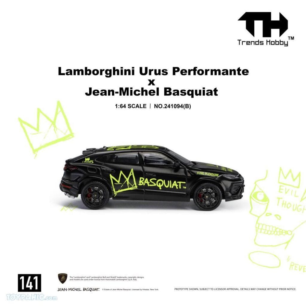 Trends Hobby 1:64 - Lamborghini Urus Performance X Basquiat (Negro Mate)