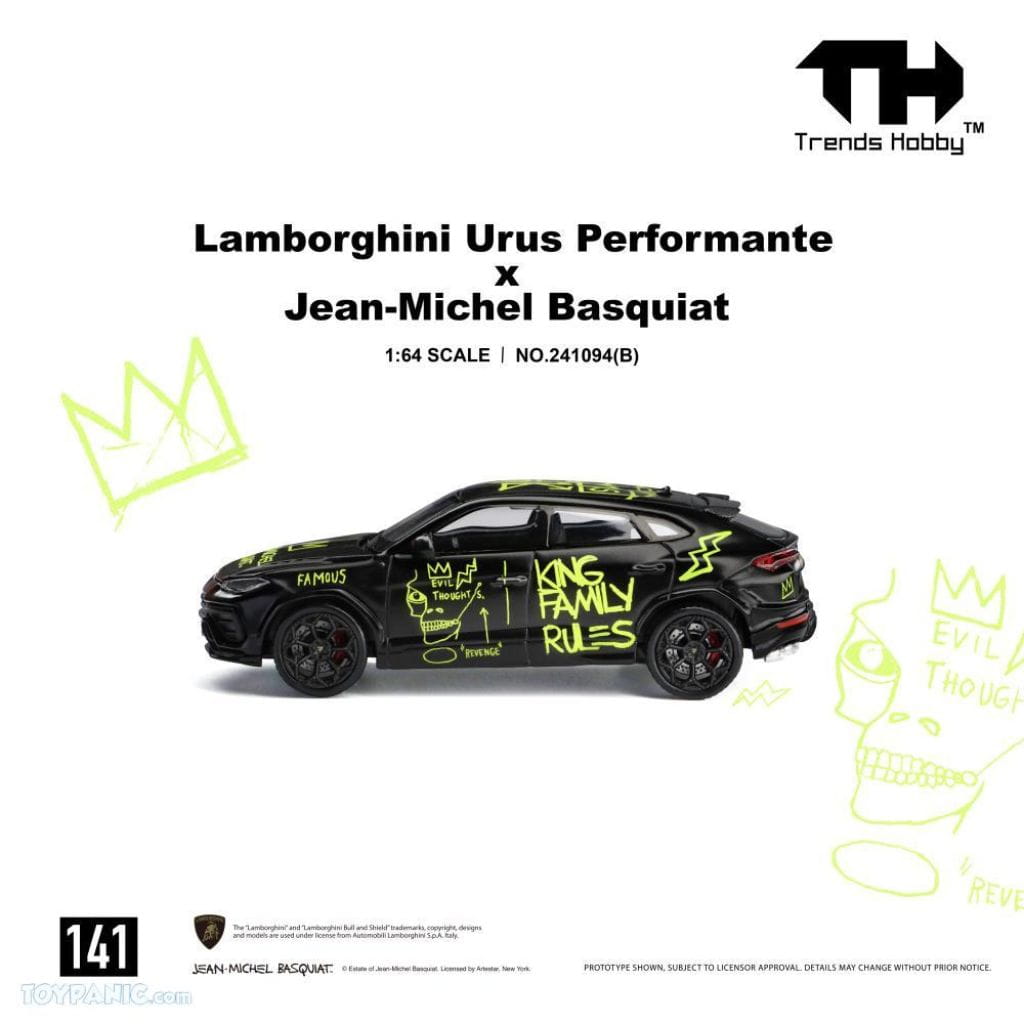 Trends Hobby 1:64 - Lamborghini Urus Performance X Basquiat (Negro Mate)