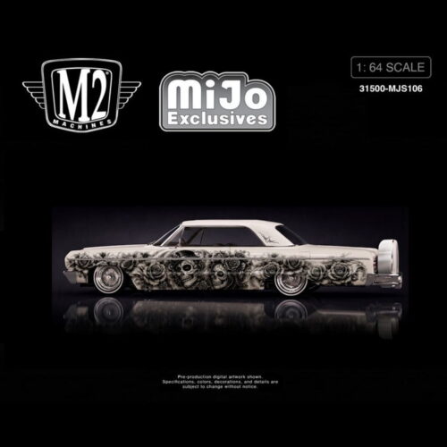 M2 Machines 1:64 - 2026 “Dias De Los Muertos” 1964 Chevrolet Impala SS Hard Top Lowriders - Blanco Perla - MiJo Exclusives