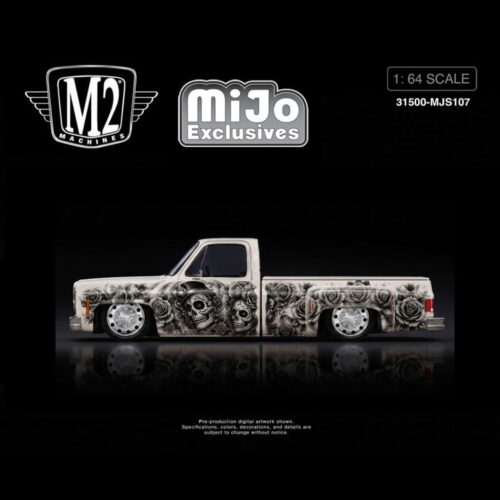M2 Machines 1:64 - 2026 “Dia De Los Muertos” 1978 Chevrolet Cheyenne Super 30 - Blanco Perla - MiJo Exclusives