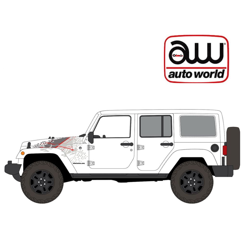 Auto World 1:64 - 2016 Jeep Wrangler Backcountry Edition (Blanco)