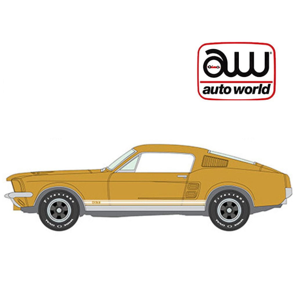 Auto World 1:64 - 1967 Ford Mustang GT (Oro)