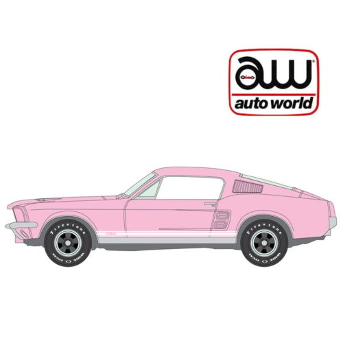 Auto World 1:64 - 1967 Ford Mustang GT (Rosa)