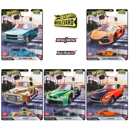 Hot Wheels 1:64 - 2026 Boulevard Series Mix 5 - Juego de 5 (161-165)