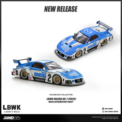 Inno64 1:64 - LBWK Mazda RX7 (FD3S) "Meiji Automotive Paint"