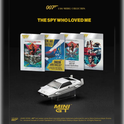 Mini GT 1:64 - James Bond 007 Lotus Esprit S1 “The Spy Who Loved Me” Submarine - Embalaje Inglés