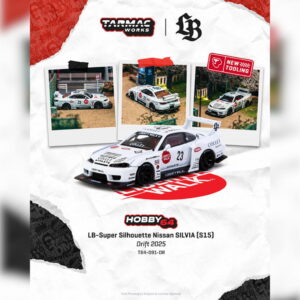 Tarmac Works 1:64 - Nissan SILVIA (S15) LB-Super Silhouette White 2025