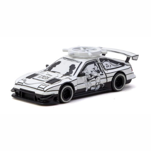 Tarmac Works 1:64 - Toyota Sprinter Trueno AE86 Widebody by Jon Sibal Mickey & Friends Steamboat Willie