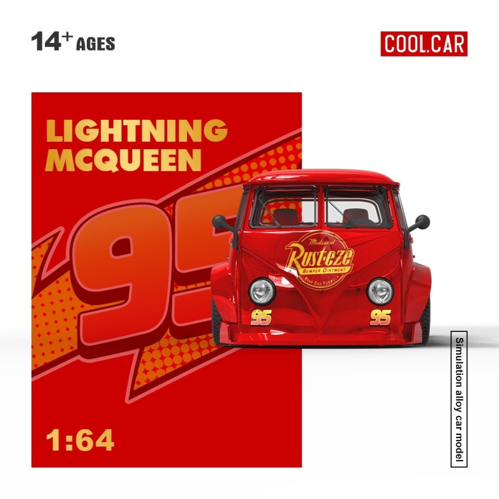 Cool.Car 1:64 - Volkswagen T1 Pickup Lightning McQueen