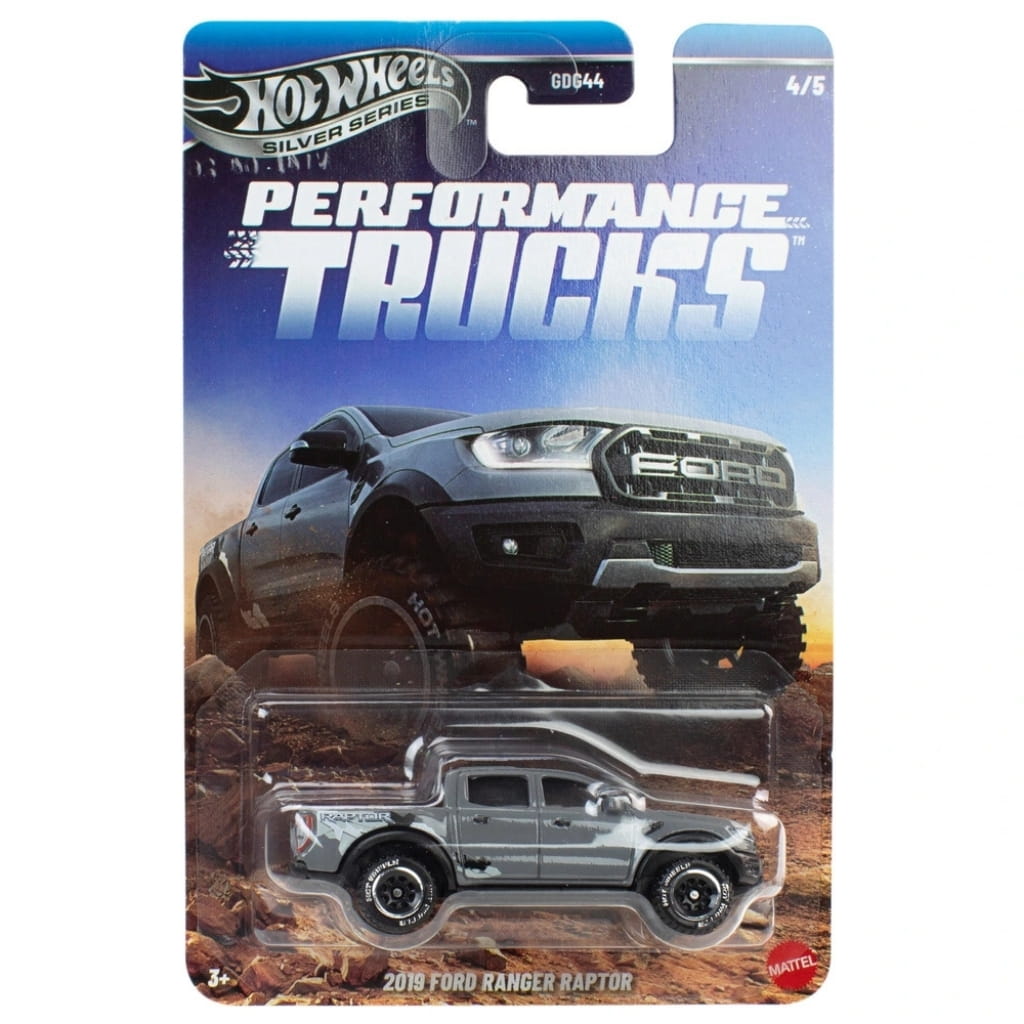 Hot Wheels 1:64 - 2019 Ford Ranger Raptor - Performance Trucks - Automotor (GDG44) 2026 Series Silver