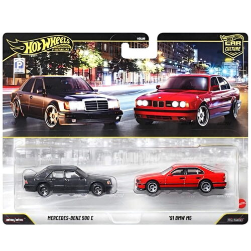 Hot Wheels 1:64 - Mercedes-Benz 500 E / '91 BMW M5 (Performance Sedans) - 2027 Car Culture 2-Packs Mix 1