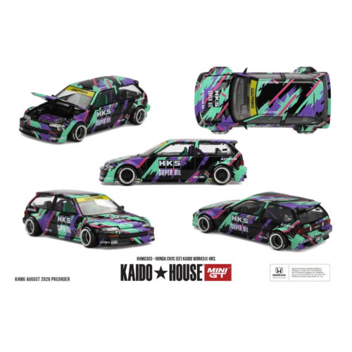 Kaido House 1:64 - Honda Civic (EF) Kaido Works HKS 1987