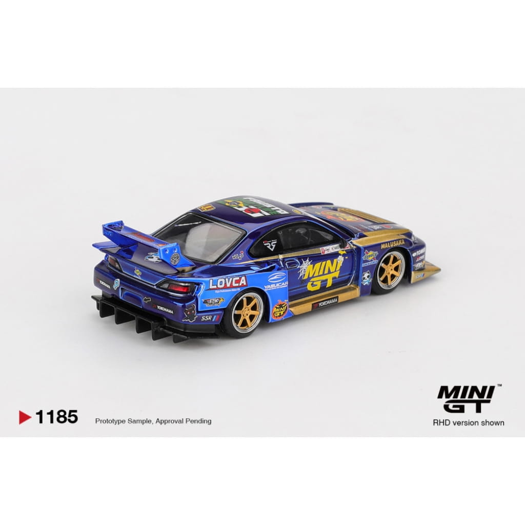 Mini GT 1:64 - Nissan Silvia S15 LB-SUPER SILHOUETTE #555 Team Mini GT Liberty Walk FORMULA DRIFT
