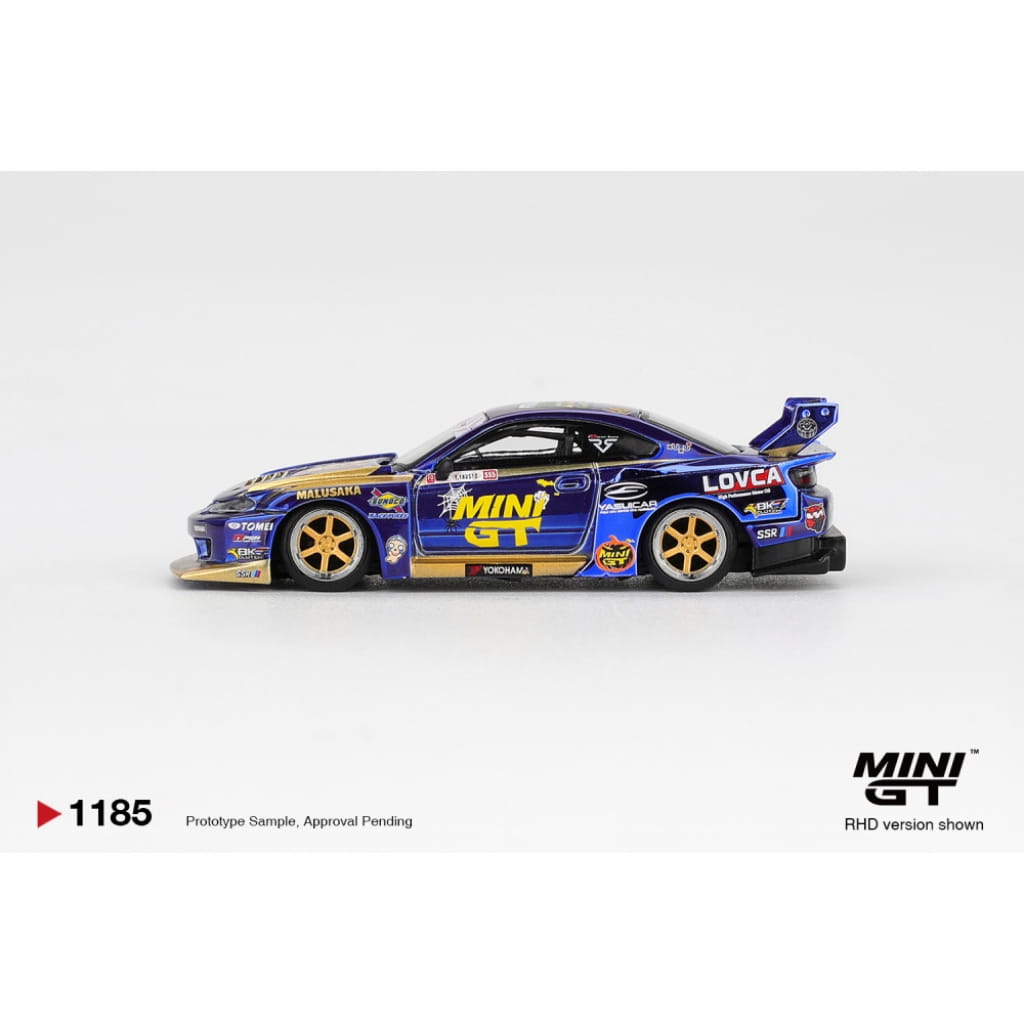 Mini GT 1:64 - Nissan Silvia S15 LB-SUPER SILHOUETTE #555 Team Mini GT Liberty Walk FORMULA DRIFT