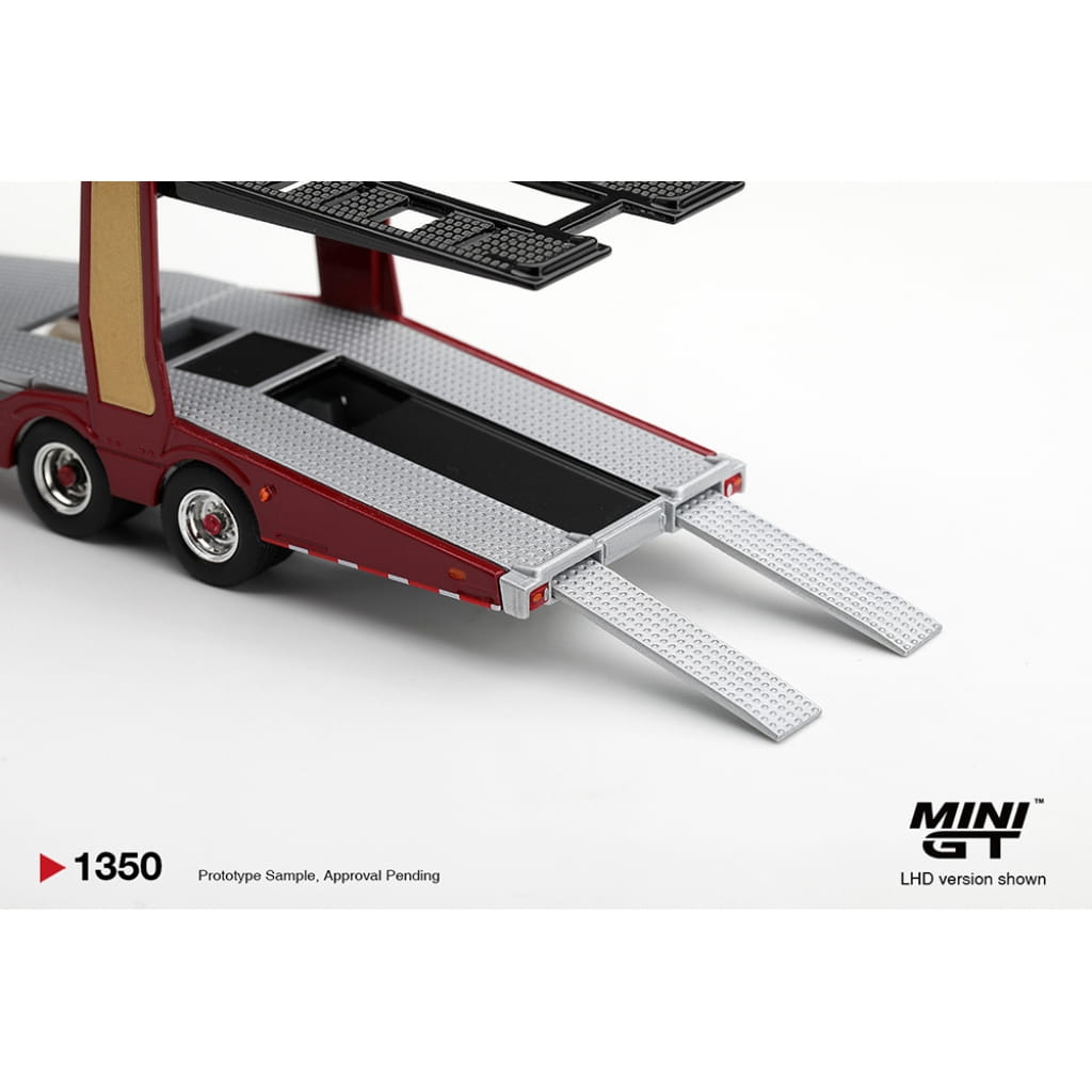 Mini GT 1:64 - Scania 770S A6x4NA Car Transporter V8 50 Aniversario - Rojo - Edición Limitada