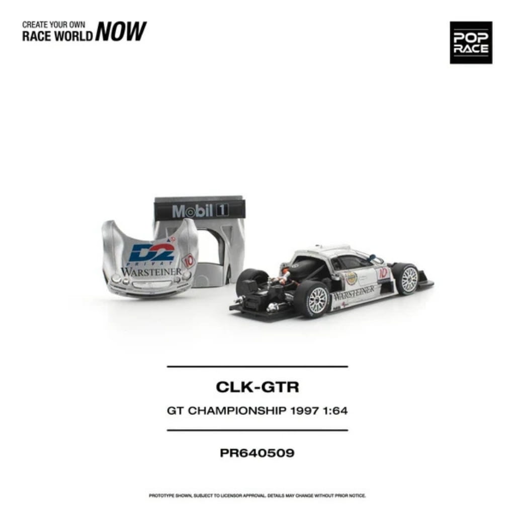 Pop Race 1:64 - 1997 Mercedes Benz AMG CLK GTR FIA GT Championship