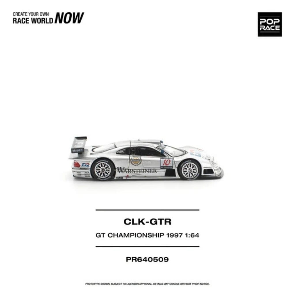 Pop Race 1:64 - 1997 Mercedes Benz AMG CLK GTR FIA GT Championship