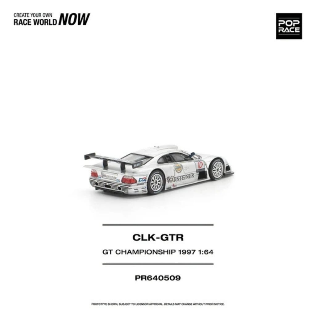 Pop Race 1:64 - 1997 Mercedes Benz AMG CLK GTR FIA GT Championship
