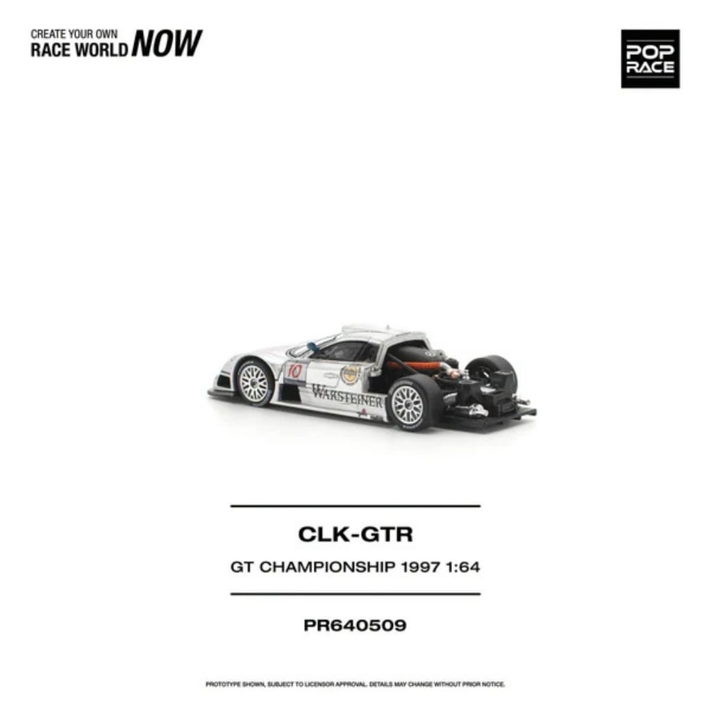 Pop Race 1:64 - 1997 Mercedes Benz AMG CLK GTR FIA GT Championship