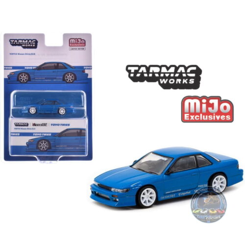 Tarmac Works 1:64 - VERTEX Nissan Silvia S13 TOYO TIRES - Azul Metálico - MiJo Exclusives