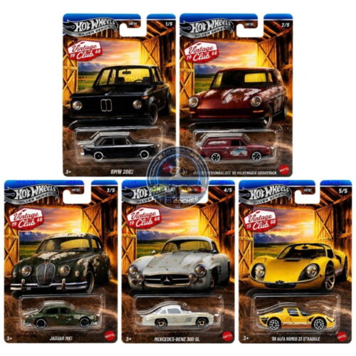 Hot Wheels 1:64 - Barn Finds - Vintage Club 2027 Mix 1 (Juego de 5)
