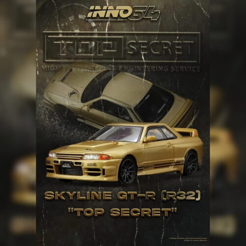 Inno64 1:64 - Nissan Top Secret BNR32 GT-R (650R) - Gold