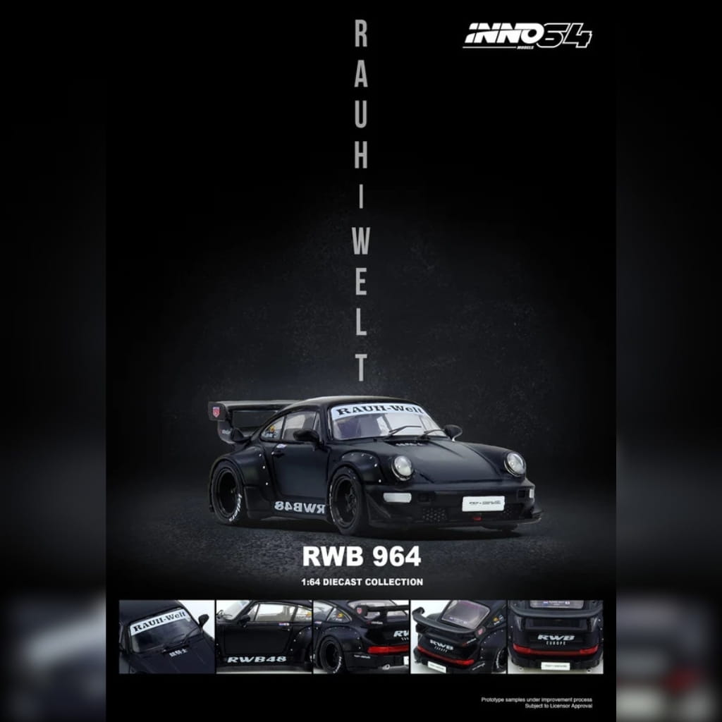Inno64 1:64 - RWB 964 - Negro Mate