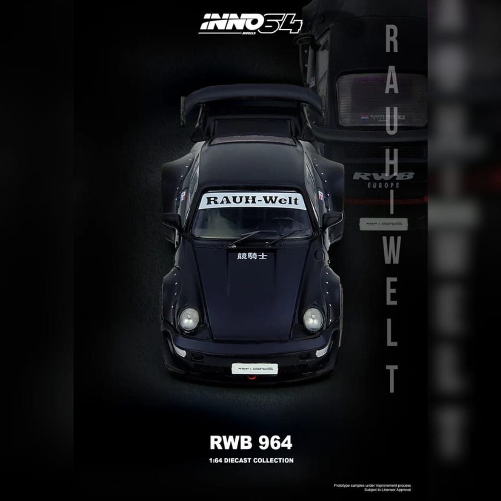Inno64 1:64 - RWB 964 - Negro Mate