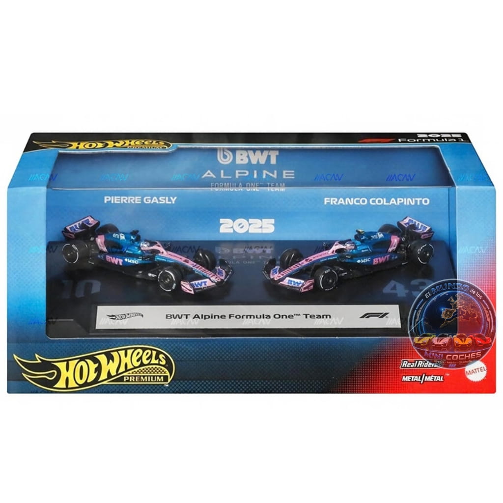 Hot Wheels 1:64 Premium Formula 1 2026 - Duo Pack Alpine (Pierre Gasly / Franco Colapinto)