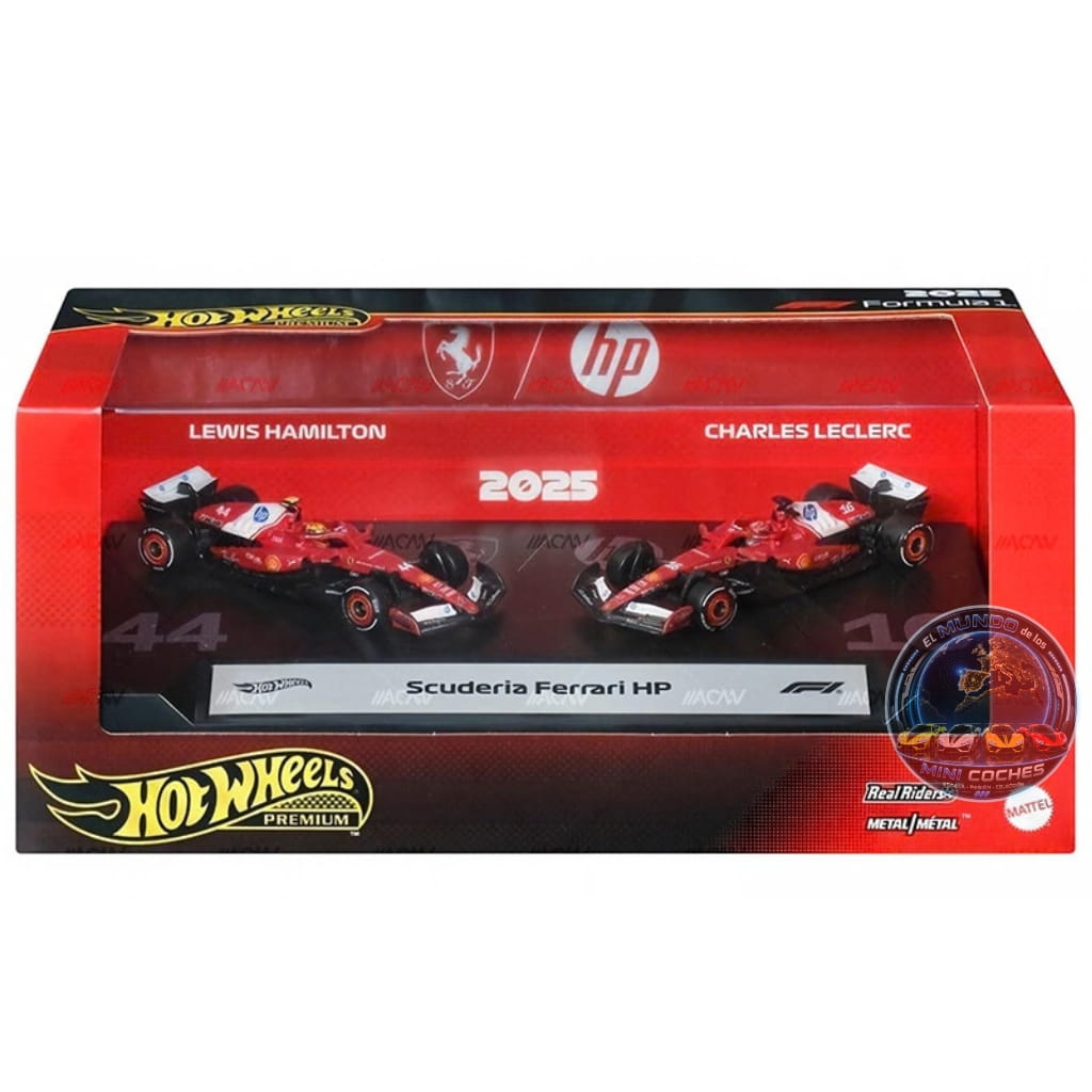 Hot Wheels 1:64 Premium Formula 1 2026 - Duo Pack Ferrari Martin (Lewis Hamilton / Charles Leclerc)
