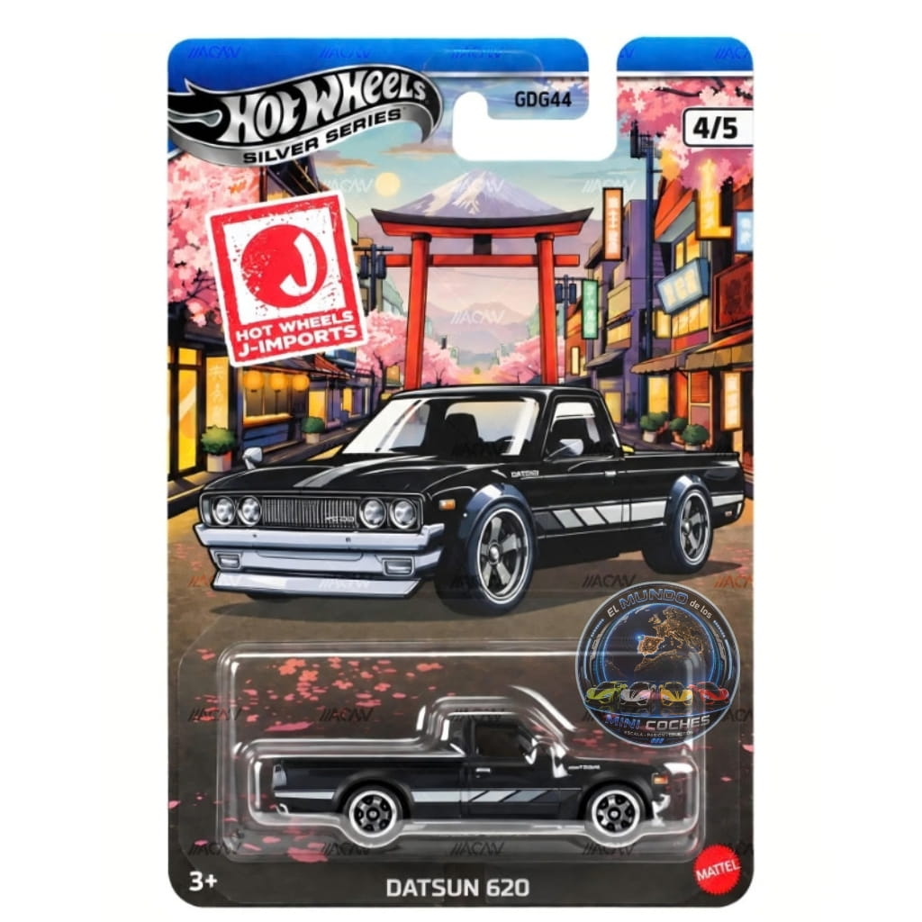 Hot Wheels 1:64 - Datsun 620 - J-Imports - Automotor 2027 Silver Series