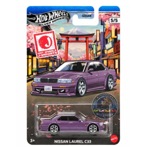 Hot Wheels 1:64 - Nissan Laurel C33 - J-Imports - Automotor 2027 Silver Series