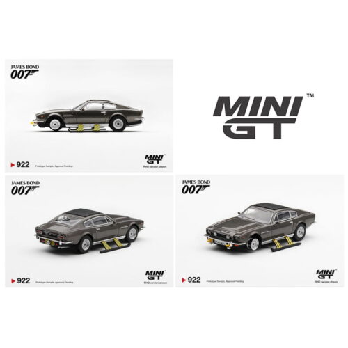 Mini GT 1:64 - Aston Martin Vantage V8 - THE LIVING DAYLIGHTS (Weapons on) Blister Embalaje Español