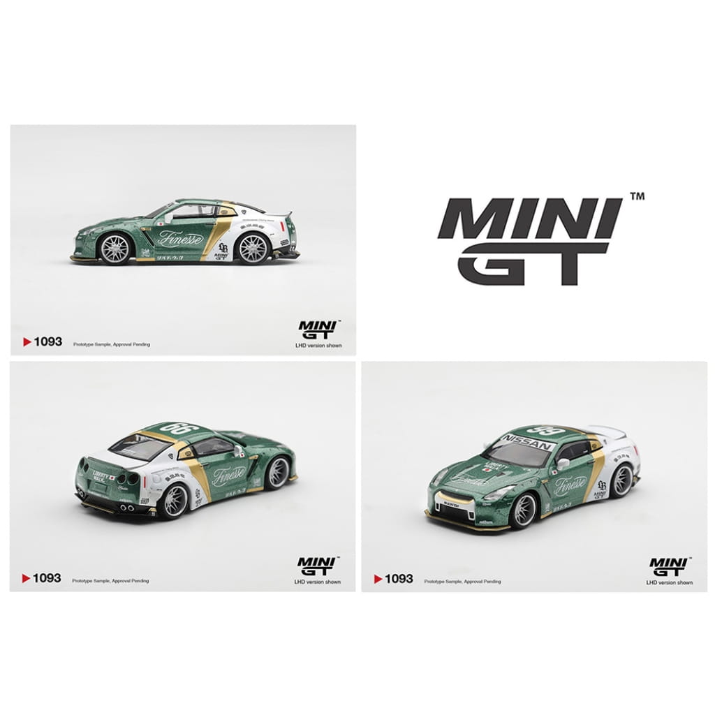 Mini GT 1:64 - Nissan GT-R (R35) LB★WORKS Type 1, Custom Ducktail Auto Finesse