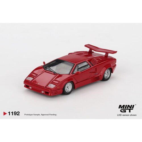 Mini GT 1:64 - Lamborghini Countach 25th Anniversary - Red (Versión en Caja)