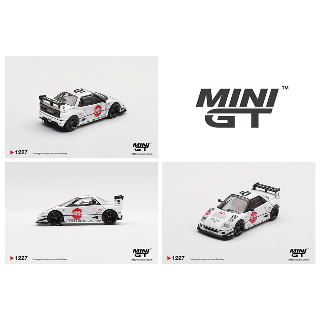 Mini GT 1:64 - Mazda AZ-1 Liberty Walk LB40 LB-Hinomaru - Blanco
