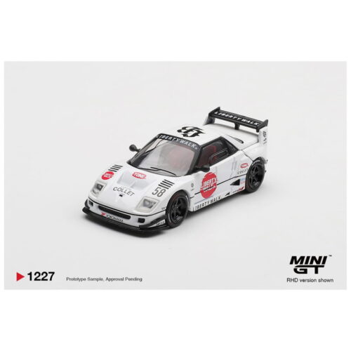 Mini GT 1:64 - Mazda AZ-1 Liberty Walk LB40 LB-Hinomaru - Blanco