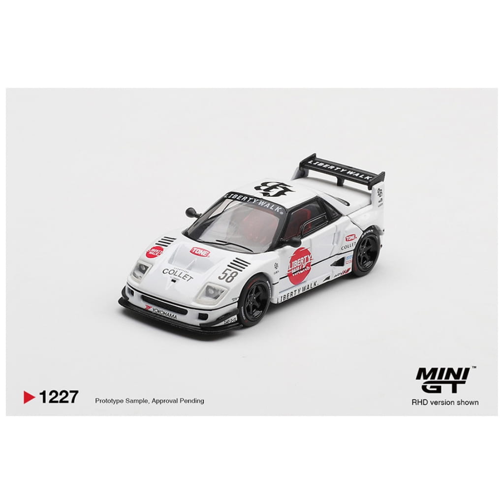 Mini GT 1:64 - Mazda AZ-1 Liberty Walk LB40 LB-Hinomaru - Blanco