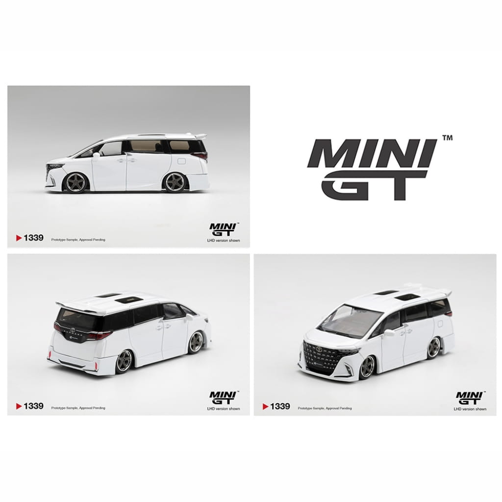 MINI-GT 1/64 トヨタ Toyota ALPHARD アルファード Mini GT - Toyota Alphard 40 Kuhl - White (Versión Blister)