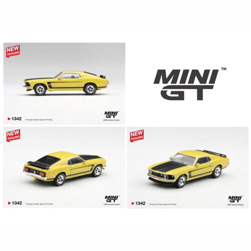 Mini GT 1:64 - Ford Mustang Boss 302 - Bright Yellow