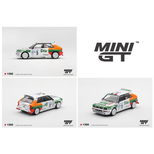 Mini GT 1:64 - Lancia Delta HF Integrale Evoluzione #5 Andrea Aghini 1993 Rallye Monte-Carlo