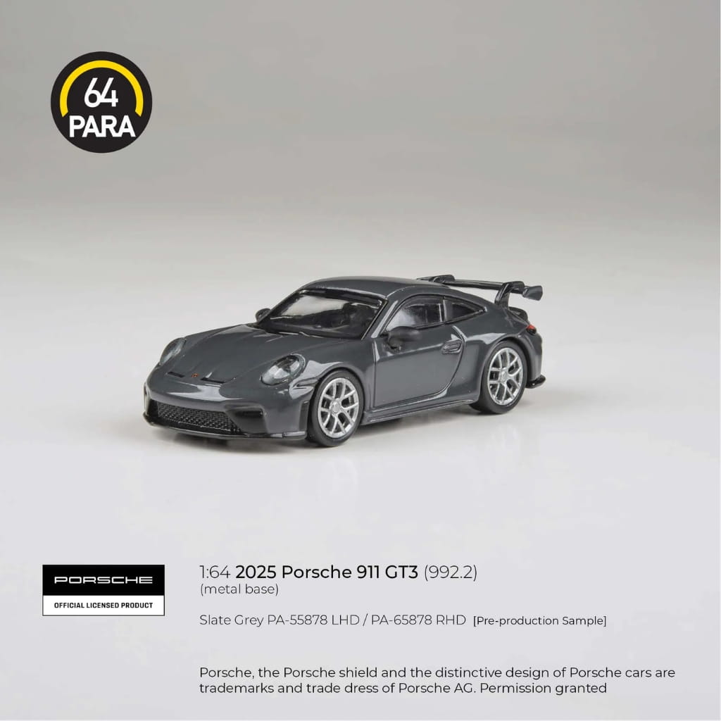 Para64 1:64 - 2025 Porsche 911 GT3 (992.2) - Slate Grey