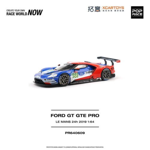 Pop Race x XCartoys 1:64 - Ford GT GTE Pro - Le Mans 24h 2019