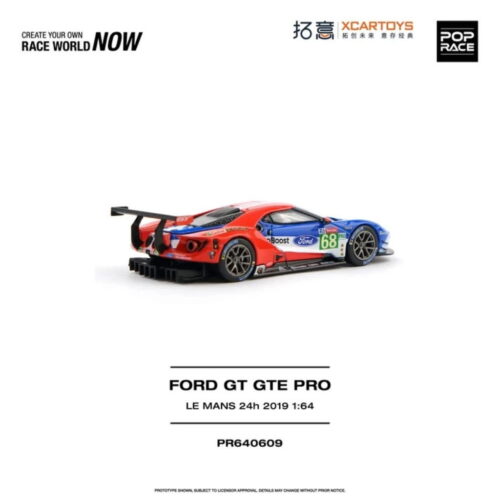 Pop Race x XCartoys 1:64 - Ford GT GTE Pro - Le Mans 24h 2019