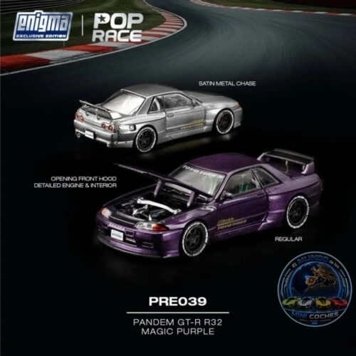 Pop Race 1:64 - Pandem GT-R R32 - Magic Purple (Enigma Exclusive Edition)
