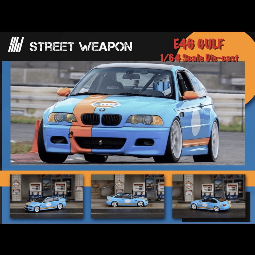 Street Warrior 1:64 - BMW E46 M3 - GULF - Edición Limitada