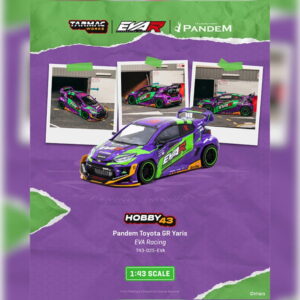 Tarmac Works 1:43 - Toyota Yaris GR Pandem - Purple Eva Racing 2025