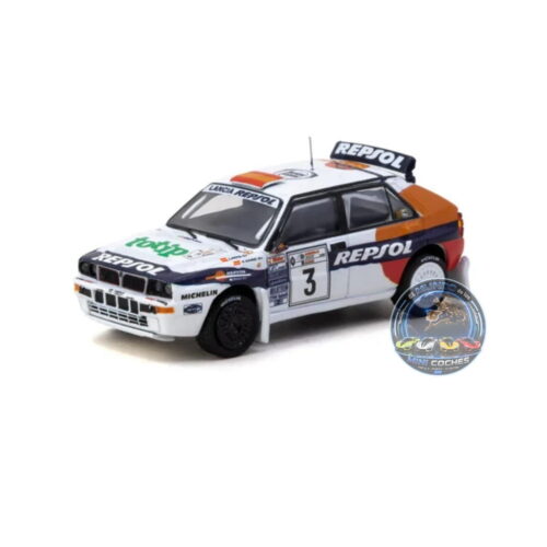 Tarmac Works 1:64 - Lancia Delta Integrale - White Carlos Sainz Acropolis Rally 1993